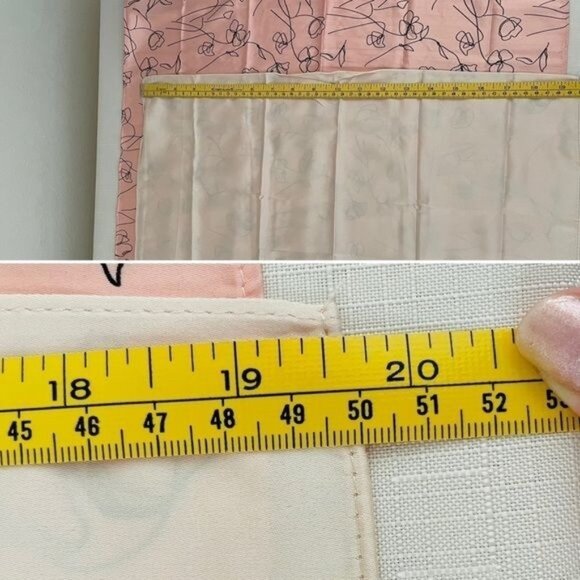 Lark & Ives Minimalist Womens Hair Scarf Bundle Set of Two Pink and Cream 20x20” - Picture 13 of 15